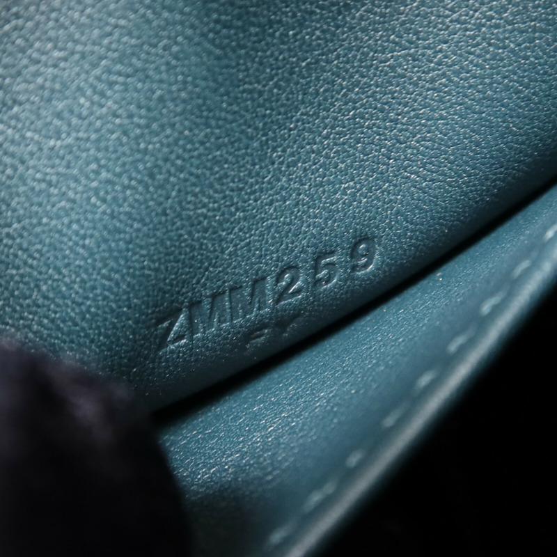 HERMES Clemence皮革Mini Lindy金扣手挽肩背兩用袋Vert Cypres-7