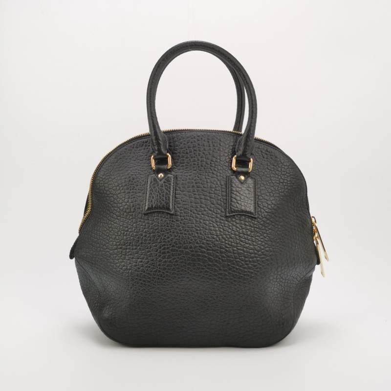 Burberry Orchard牛皮純色橢圓廓形字母Logo手提包-4