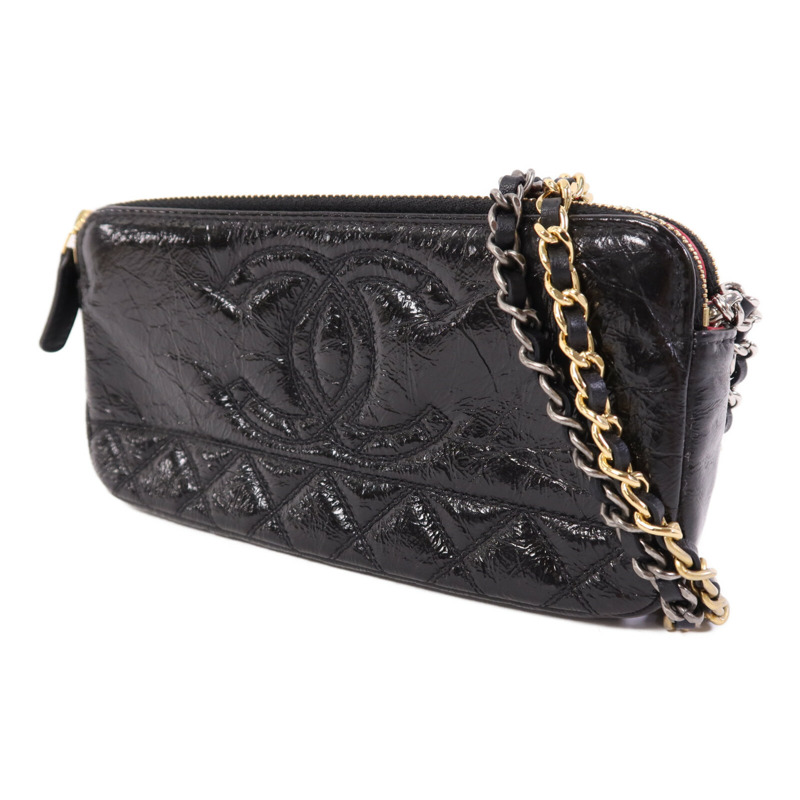 CHANEL 牛皮皮革WOC Wallet On Chain鏈帶肩背袋-2