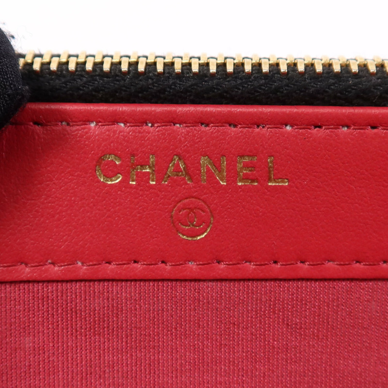 CHANEL 牛皮皮革WOC Wallet On Chain鏈帶肩背袋-5