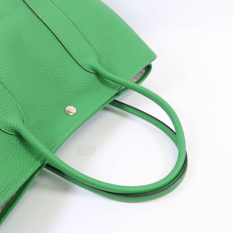 HERMES Negonda皮革Garden Party PM銀扣手挽袋Bambou-4