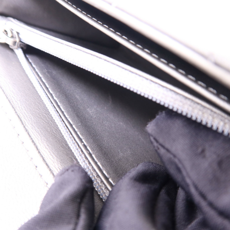 CHANEL 牛皮皮革Chain Shoulder Bag銀扣鏈帶肩背袋-21