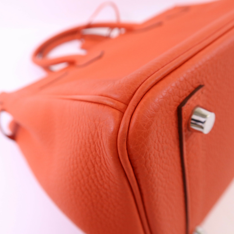 HERMES Togo皮革Birkin 30銀扣手挽袋Capucine-15