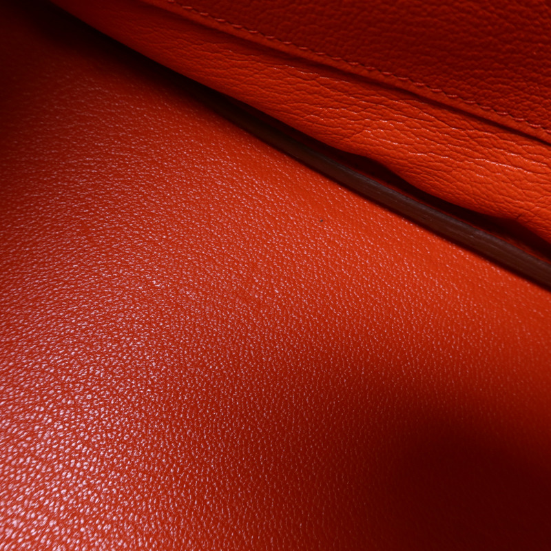 HERMES Togo皮革Birkin 30銀扣手挽袋Capucine-18