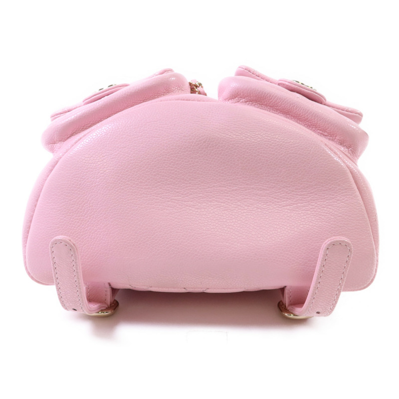 CHANEL 牛皮皮革Duma Backpack金扣背包-3