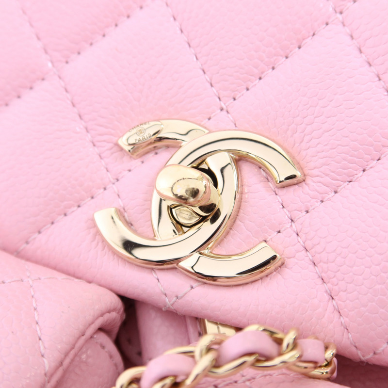 CHANEL 牛皮皮革Duma Backpack金扣背包-8
