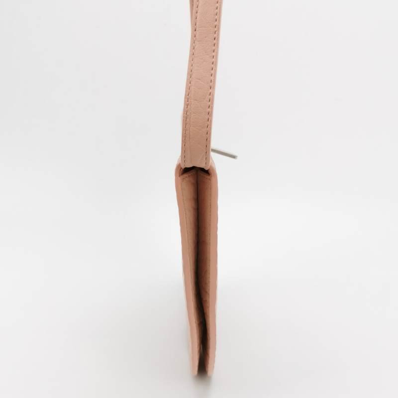 Burberry Chess牛皮純色拉鏈馬術騎士Logo壓紋斜挎包單肩包 9.8新-2