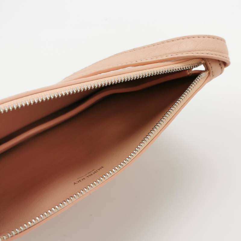 Burberry Chess牛皮純色拉鏈馬術騎士Logo壓紋斜挎包單肩包 9.8新-6