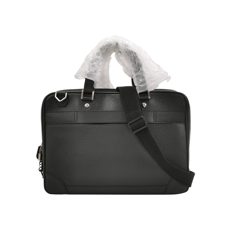 Louis Vuitton(LV)Taiga Alexander 牛皮純色拉鏈斜挎包單肩包-0