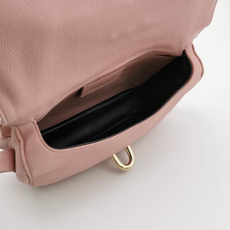 Balenciaga牛皮純色斜挎包單肩包-5