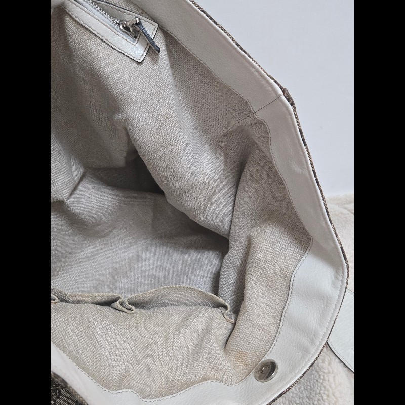 Gucci 古馳 經典大馬銜扣 GG 老花帆布大托特包-25