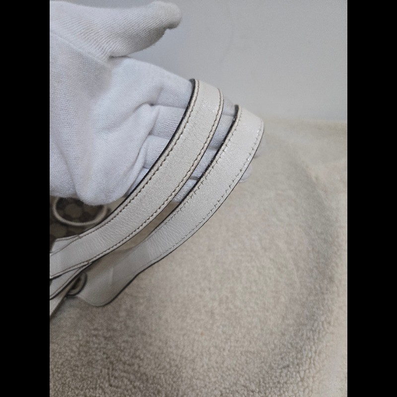 Gucci 古馳 經典大馬銜扣 GG 老花帆布大托特包-33