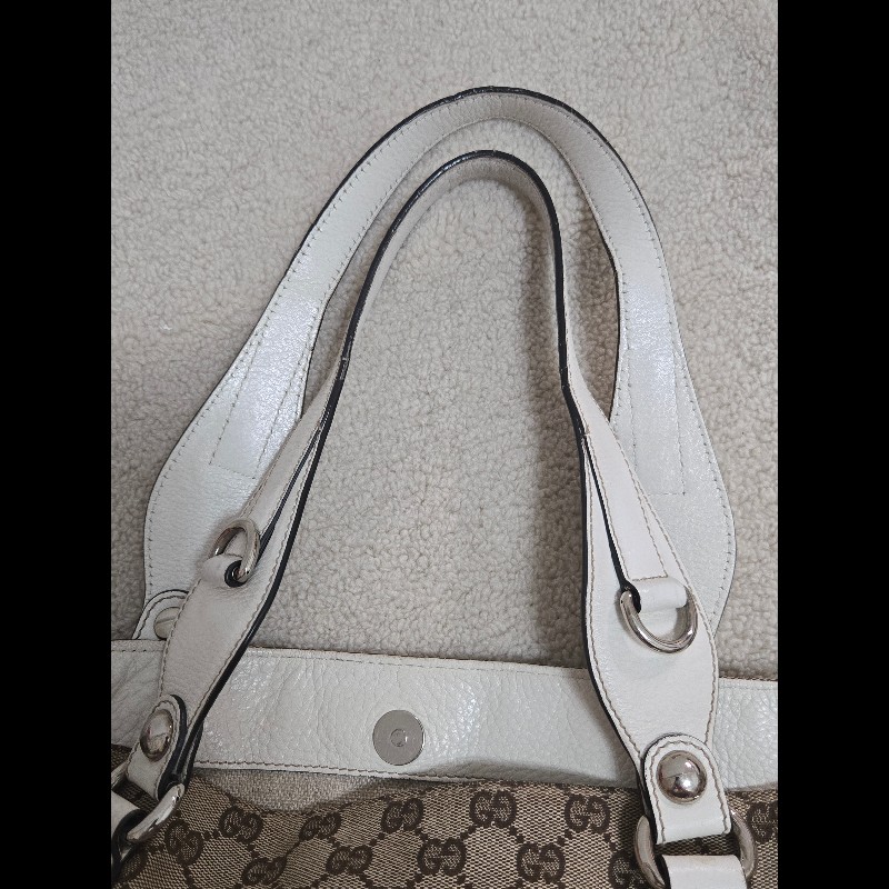 Gucci 古馳 經典大馬銜扣 GG 老花帆布大托特包-39