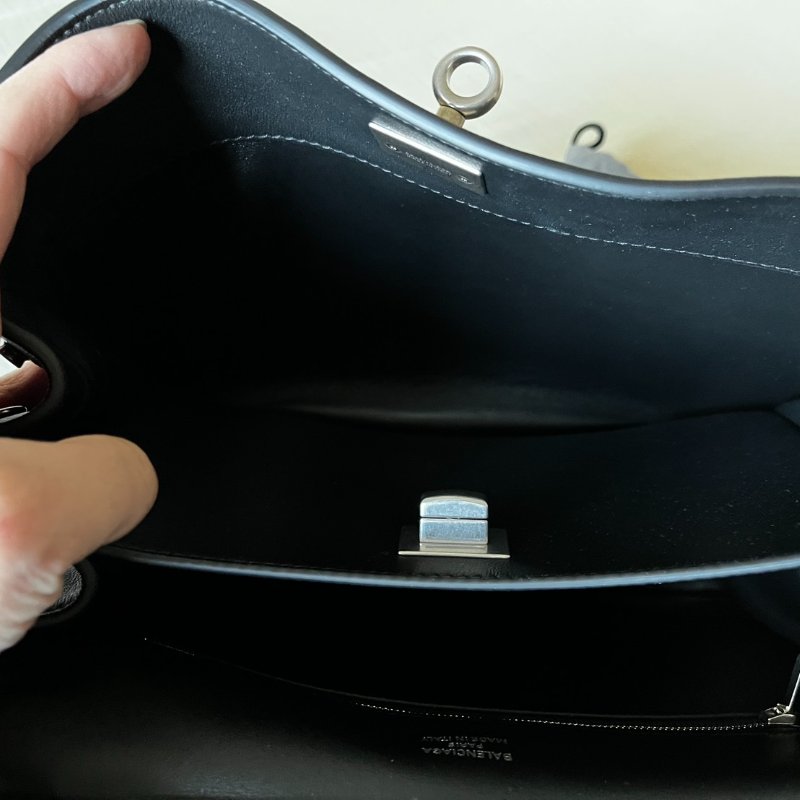 全新BALENCIAGA巴黎世家Rodeo Handbag黑色小號-15