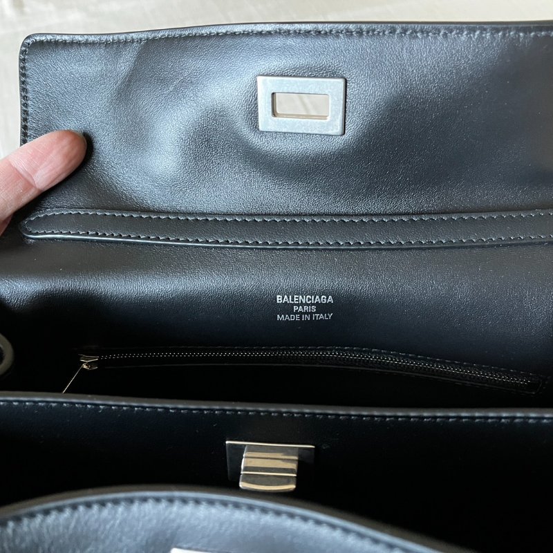 全新BALENCIAGA巴黎世家Rodeo Handbag黑色小號-16