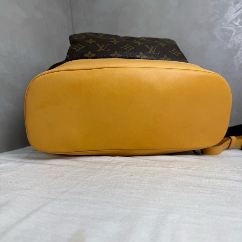 LV Montsouris 老花雙肩包 vintage 二手 後背 手提-8