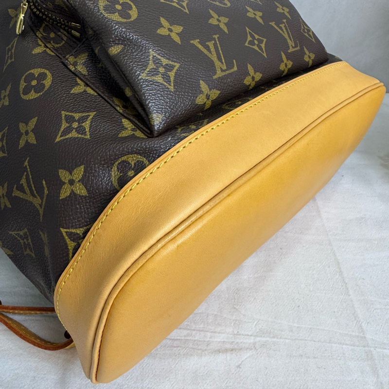 LV Montsouris 老花雙肩包 vintage 二手 後背 手提-10