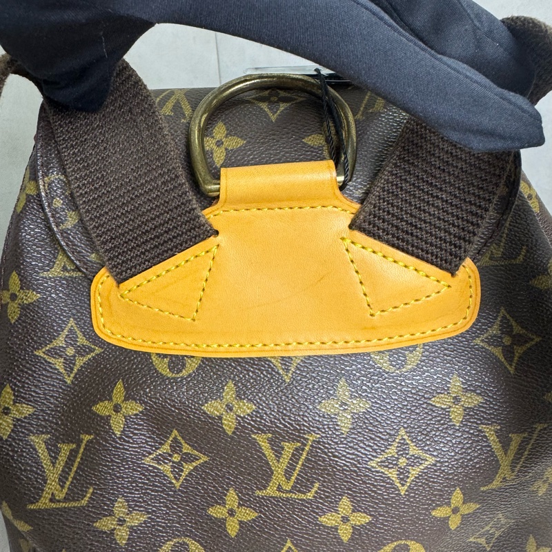 LV Montsouris 老花雙肩包 vintage 二手 後背 手提-15