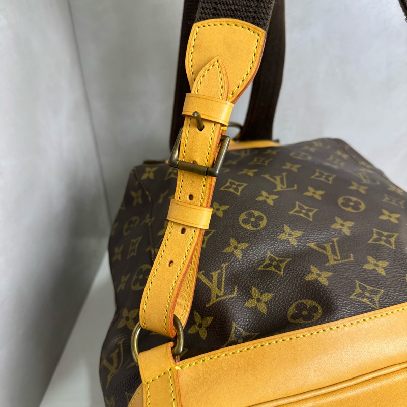 LV Montsouris 老花雙肩包 vintage 二手 後背 手提-18