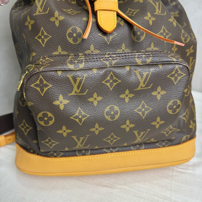 LV Montsouris 老花雙肩包 vintage 二手 後背 手提-20