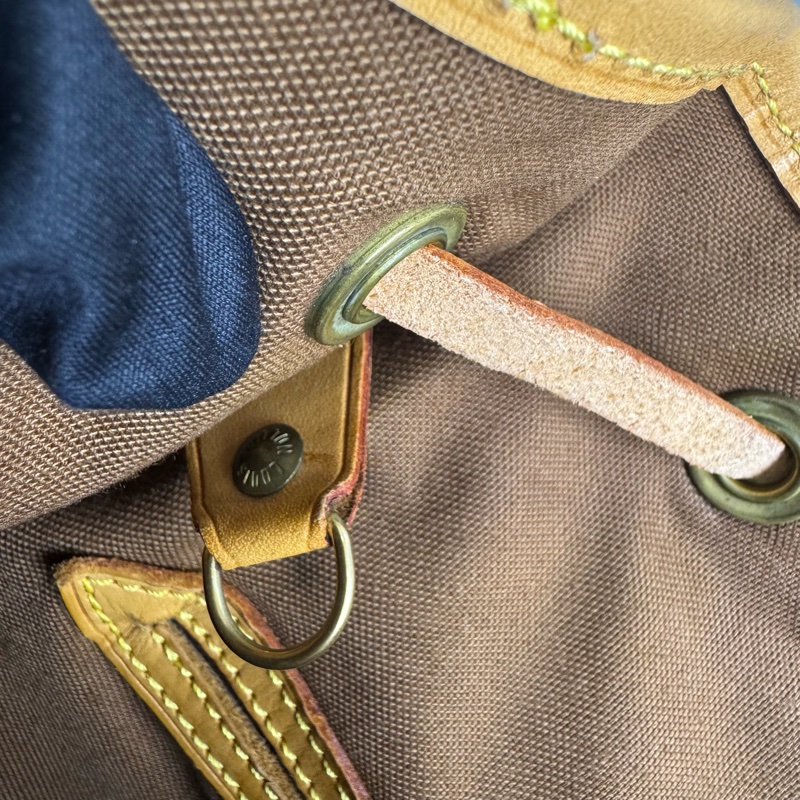 LV Montsouris 老花雙肩包 vintage 二手 後背 手提-26