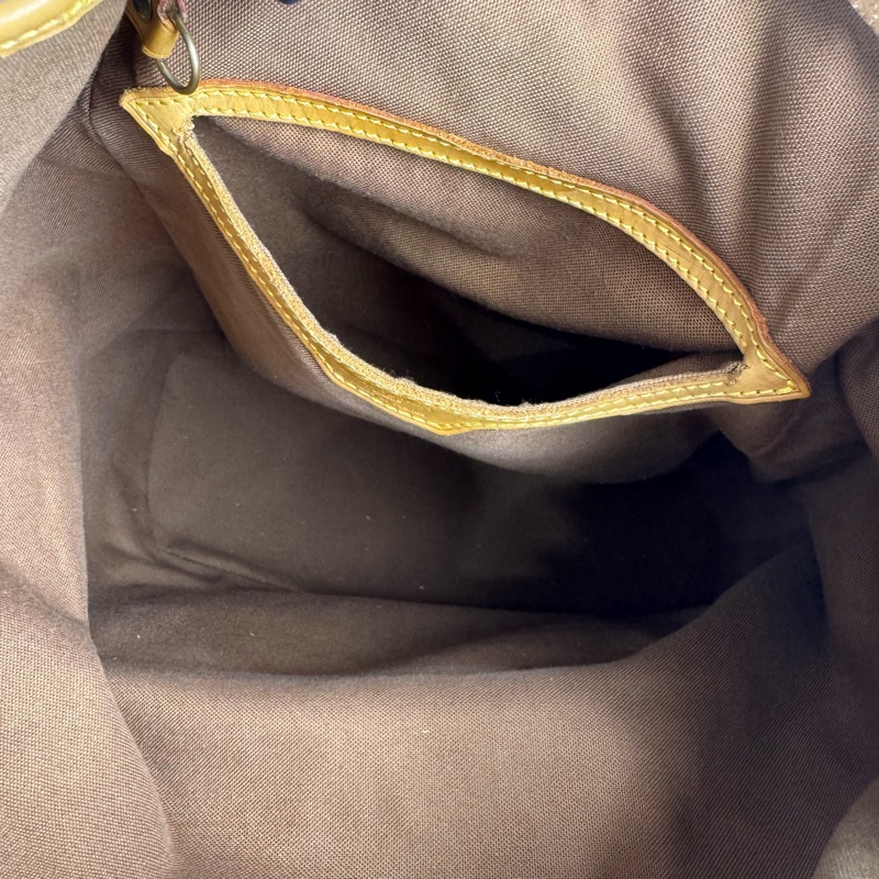 LV Montsouris 老花雙肩包 vintage 二手 後背 手提-27