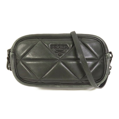 PRADA 皮革Shoulder Bag肩背袋