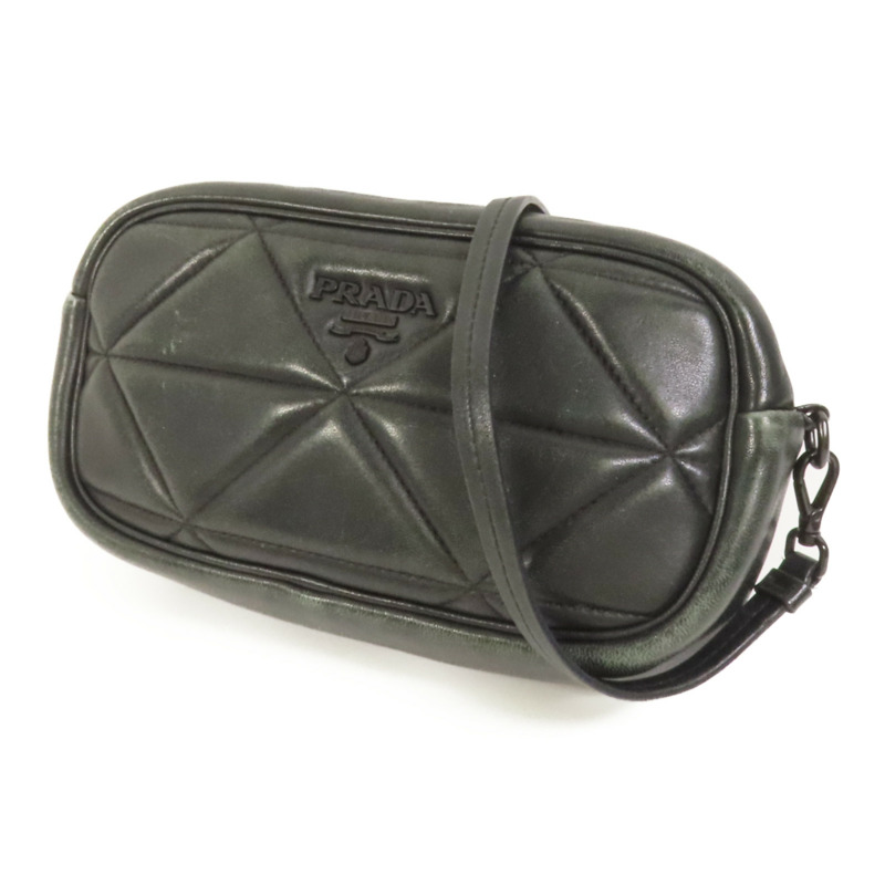 PRADA 皮革Shoulder Bag肩背袋-2