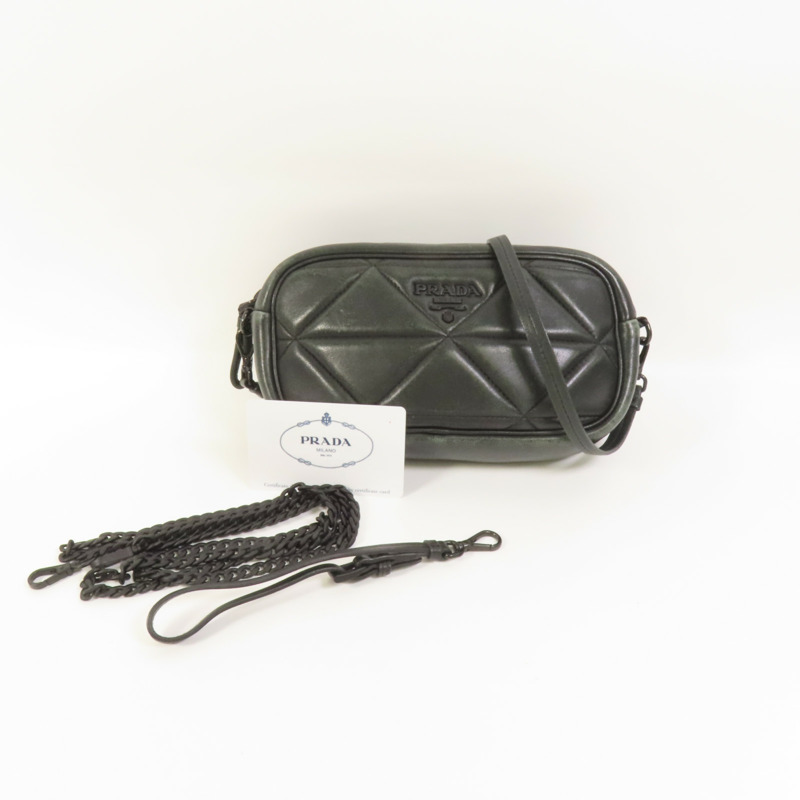 PRADA 皮革Shoulder Bag肩背袋-11