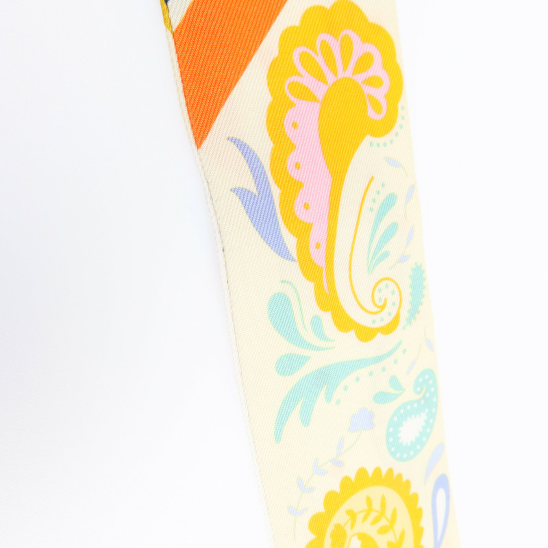 HERMES 絲質Twilly絲巾-8