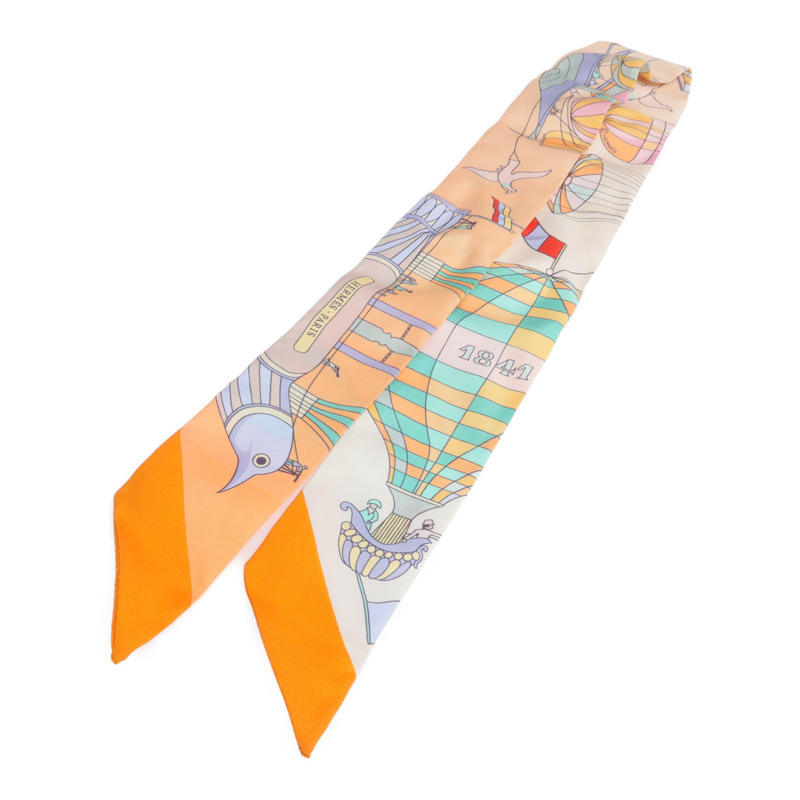 HERMES 絲質Twilly絲巾-0