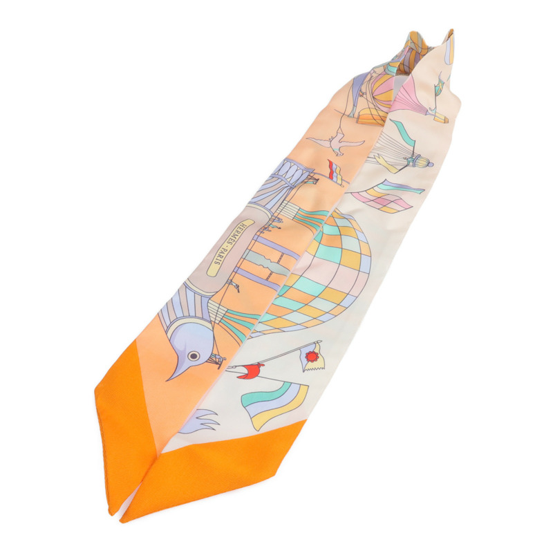 HERMES 絲質Twilly絲巾-2