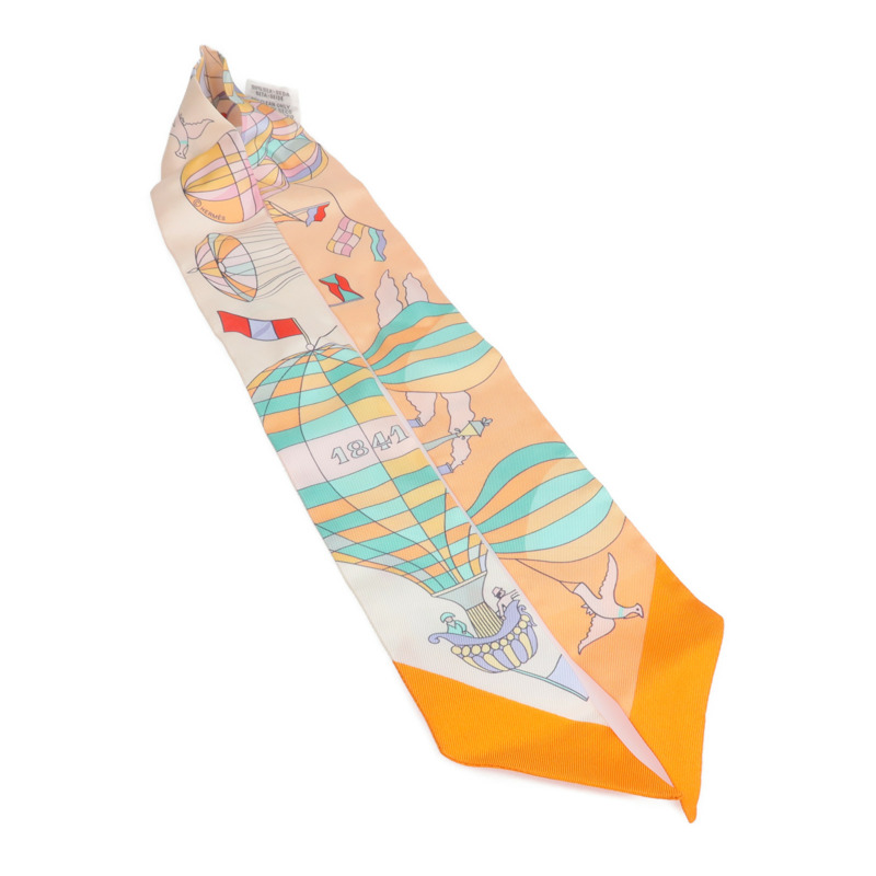 HERMES 絲質Twilly絲巾-3