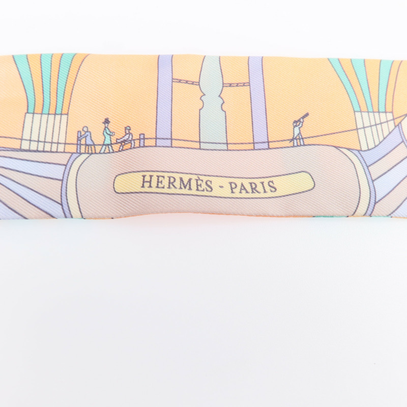 HERMES 絲質Twilly絲巾-4