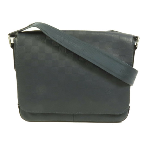 LOUIS VUITTON Damier Infini Distrist PM銀扣肩背袋