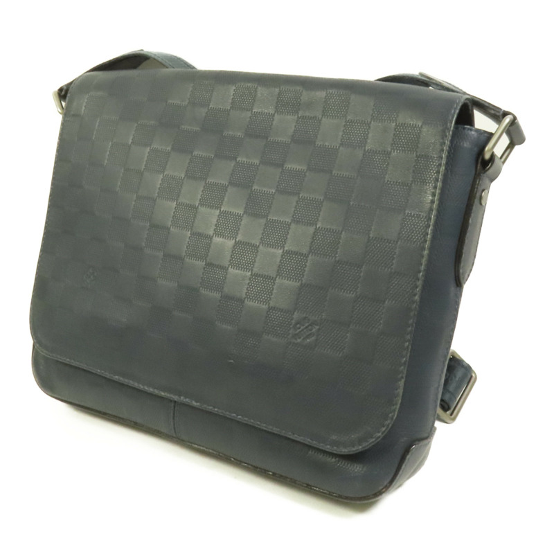 LOUIS VUITTON Damier Infini Distrist PM銀扣肩背袋-2