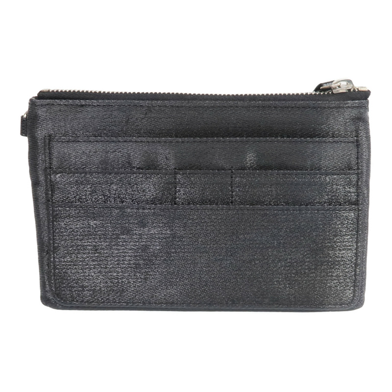 CHANEL 帆布Pouch銀扣手拿包-1