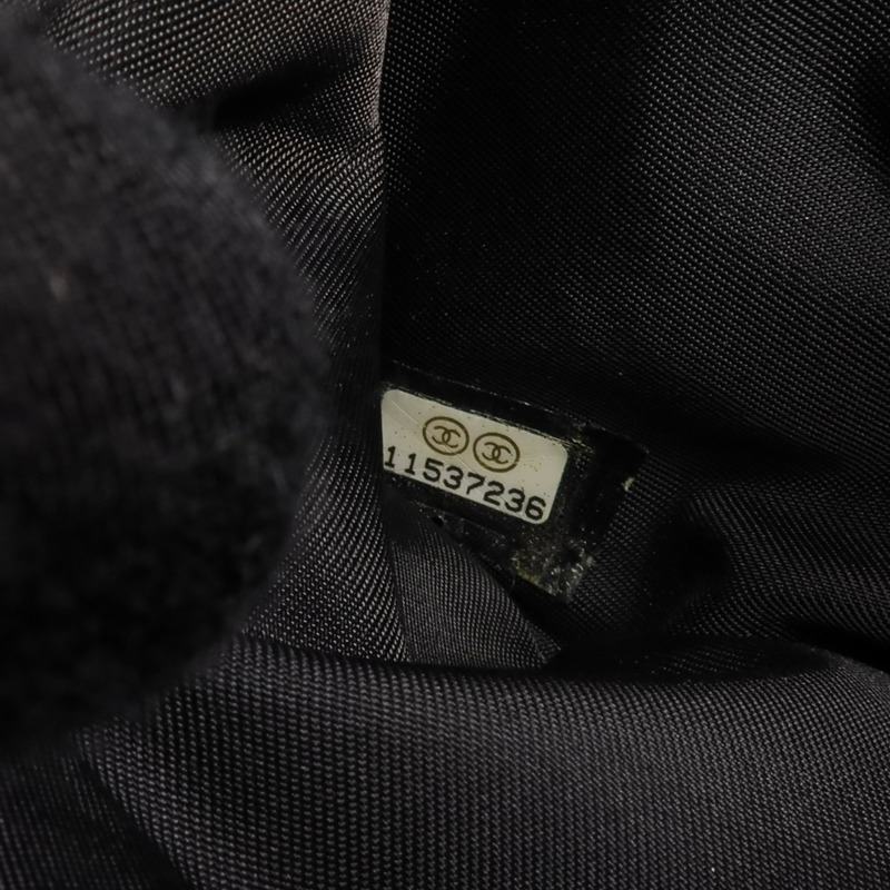 CHANEL 帆布Pouch銀扣手拿包-14