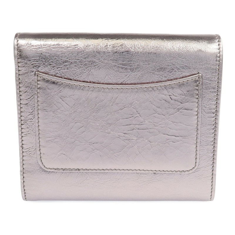 CHANEL 牛皮皮革Fold Wallet銀扣錢包-1