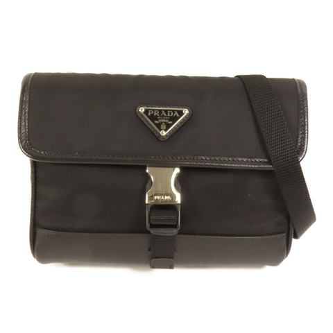 PRADA 尼龍Smartphone Case銀扣肩背袋