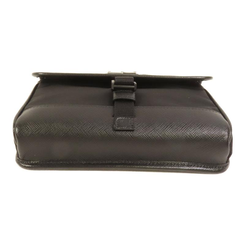 PRADA 尼龍Smartphone Case銀扣肩背袋-3