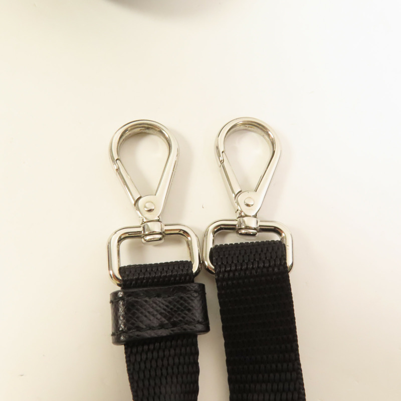 PRADA 尼龍Smartphone Case銀扣肩背袋-5