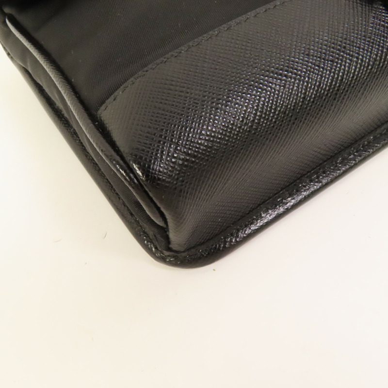 PRADA 尼龍Smartphone Case銀扣肩背袋-11