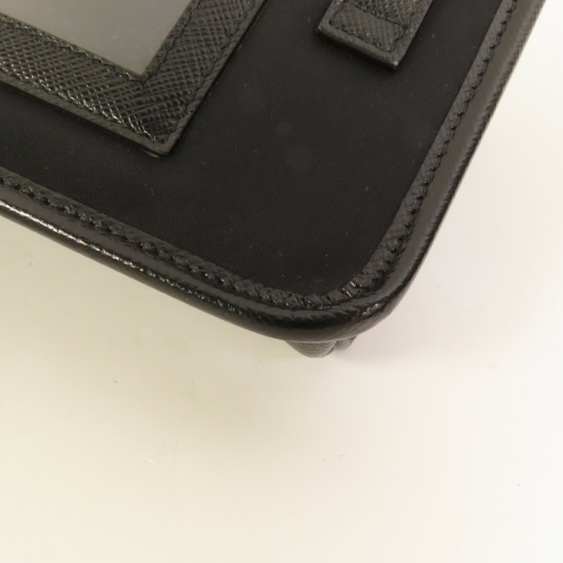 PRADA 尼龍Smartphone Case銀扣肩背袋-14