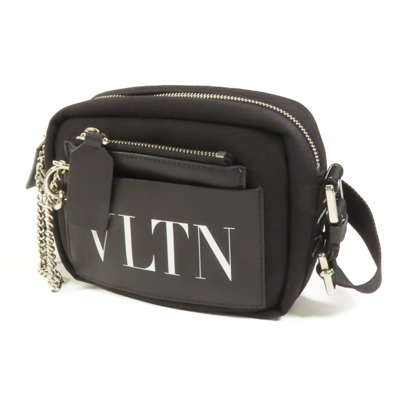 Valentino 帆布VLTN Garavami Shoulder Bag銀扣肩背袋-2