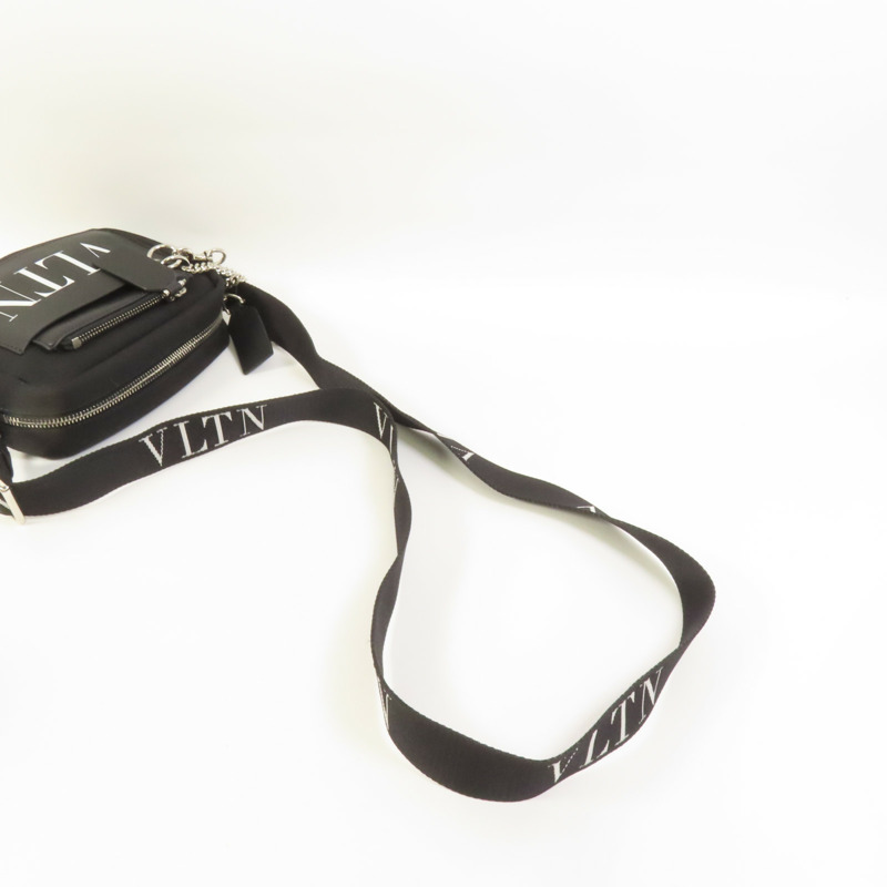 Valentino 帆布VLTN Garavami Shoulder Bag銀扣肩背袋-5