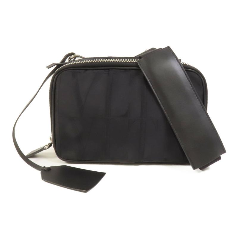 Valentino 尼龍Camera Bag銀扣肩背袋-0