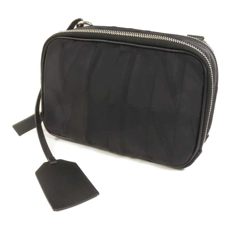 Valentino 尼龍Camera Bag銀扣肩背袋-2