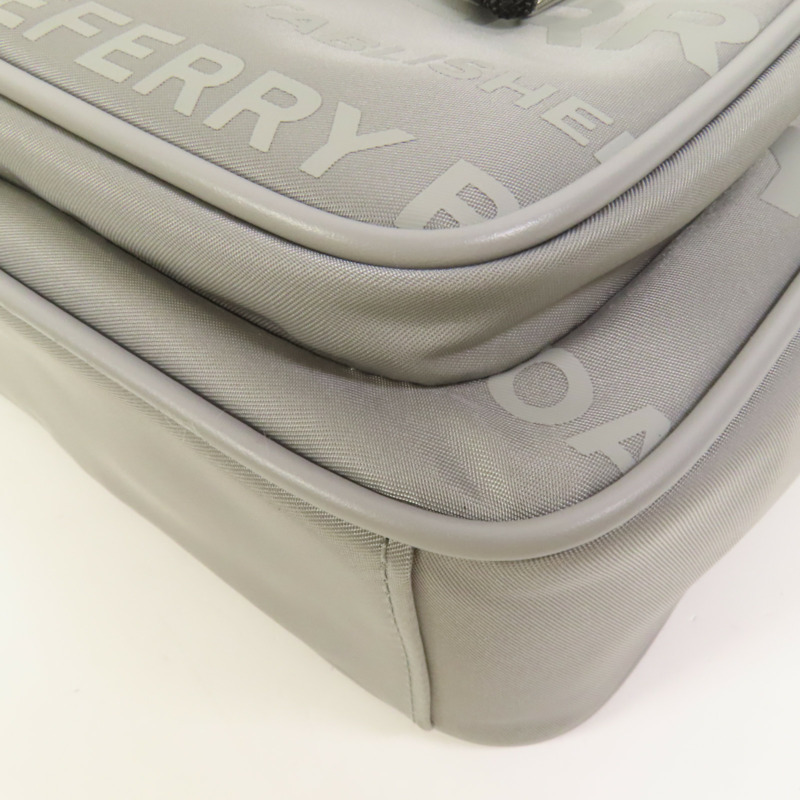 BURBERRY 尼龍Shoulder Bag銀扣肩背袋-11