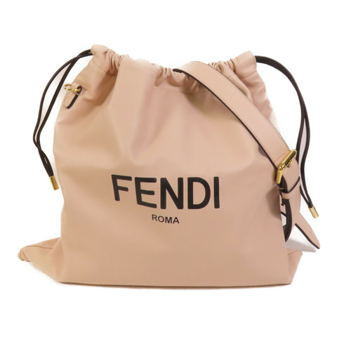 FENDI 羊皮皮革Shoulder Bag金扣肩背袋